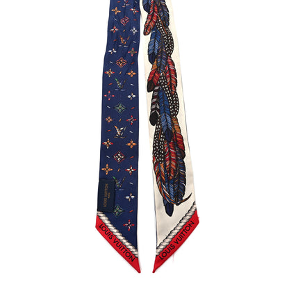Louis Vuitton Silk Love Birds BB Bandeau Blue 2 of 4