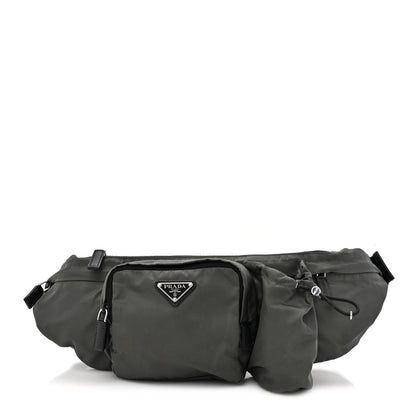 Prada Tessuto Nylon Multipocket Belt Bag Grey 1 of 10