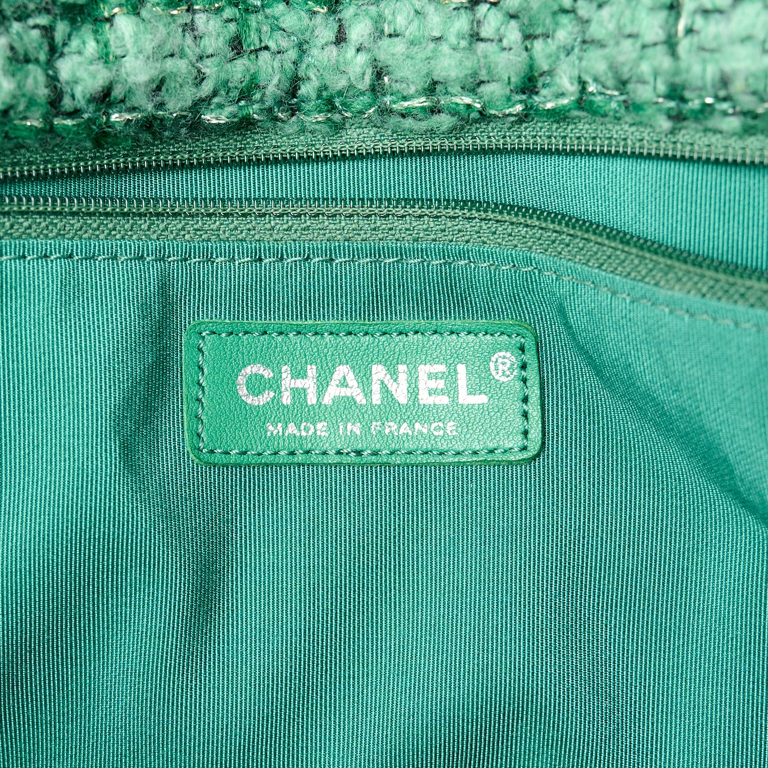 Chanel Tweed Easy 2.55 Reissue Flap Green 6 of 12
