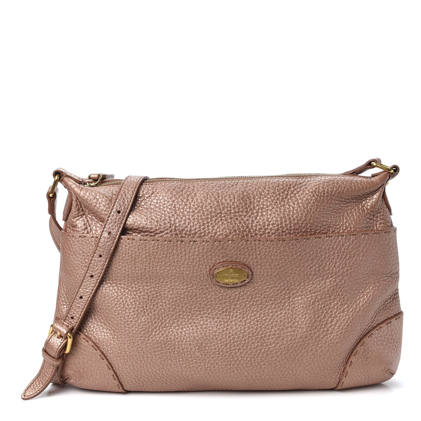 Cuoio Romano Selleria Crossbody Bois de Rose