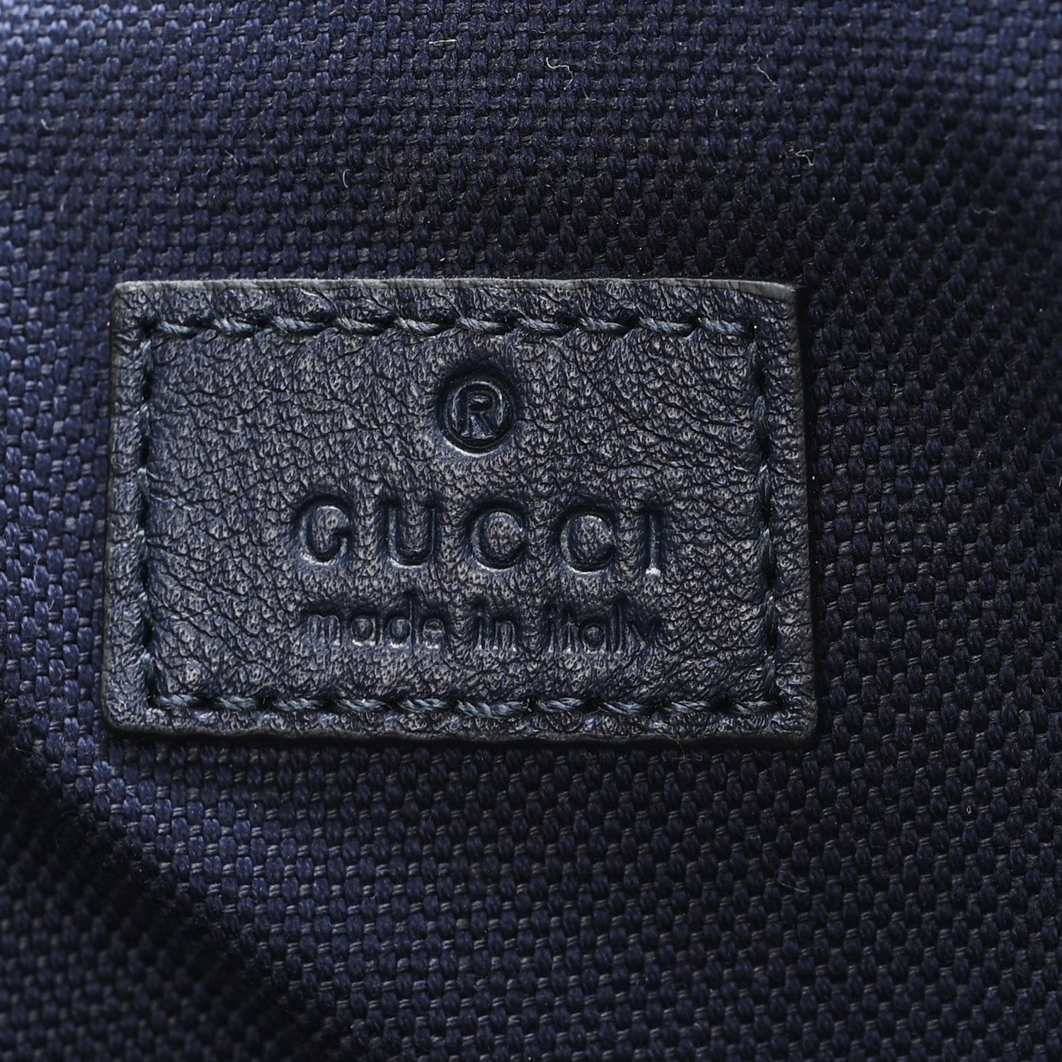 Gucci Denim Monogram Camouflage Large Backpack Blue 5 of 9