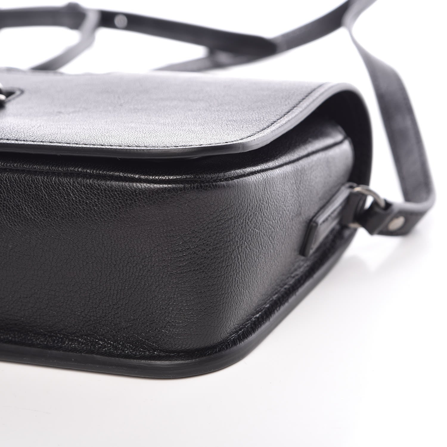 Saint Laurent Lambskin Medium Charlotte Messenger Bag Black 8 of 8