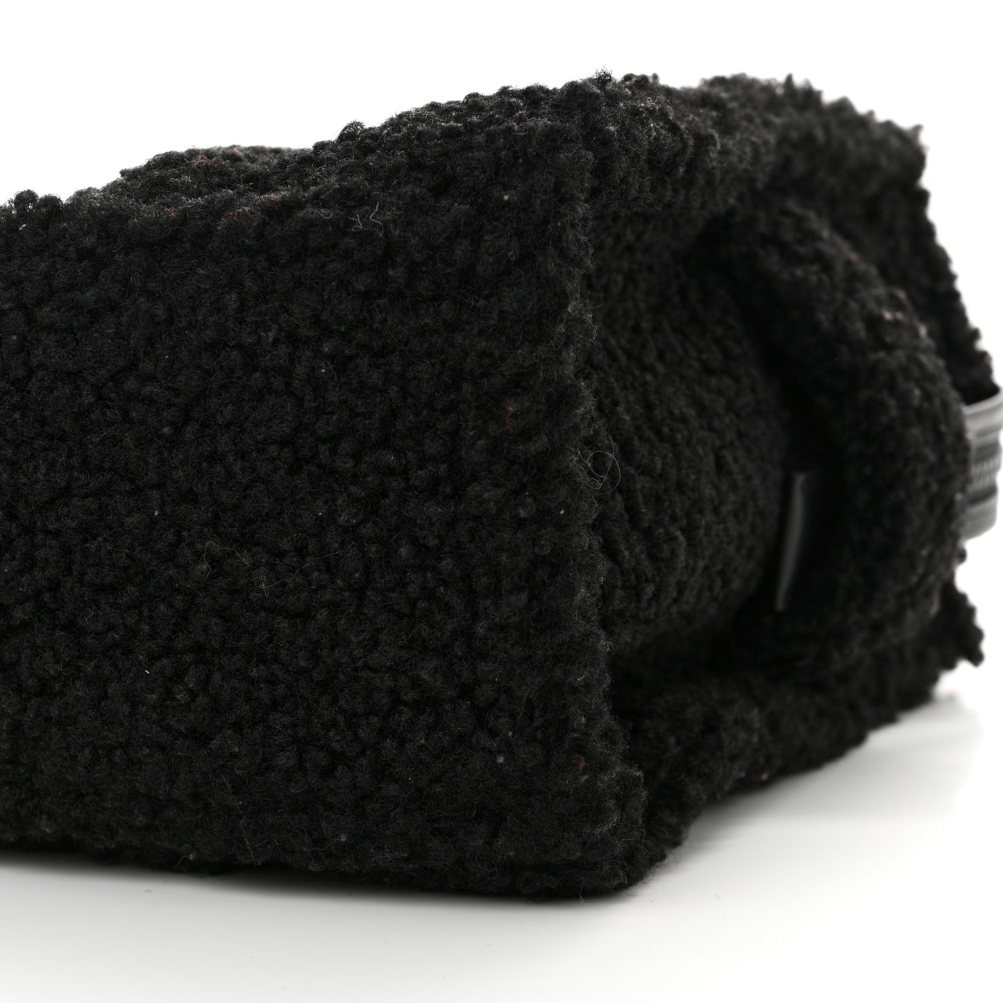 Polyester Cotton Medium The Teddy Traveler Tote Bag Black