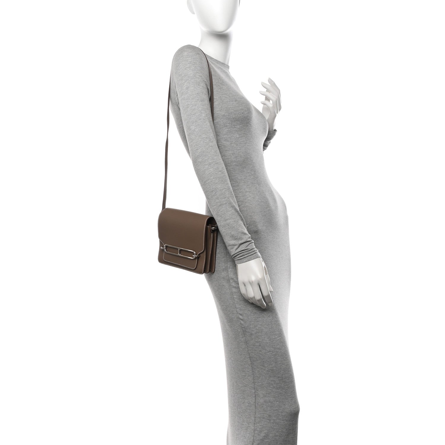 Hermes Swift Mini Sac Roulis Etoupe 2 of 13