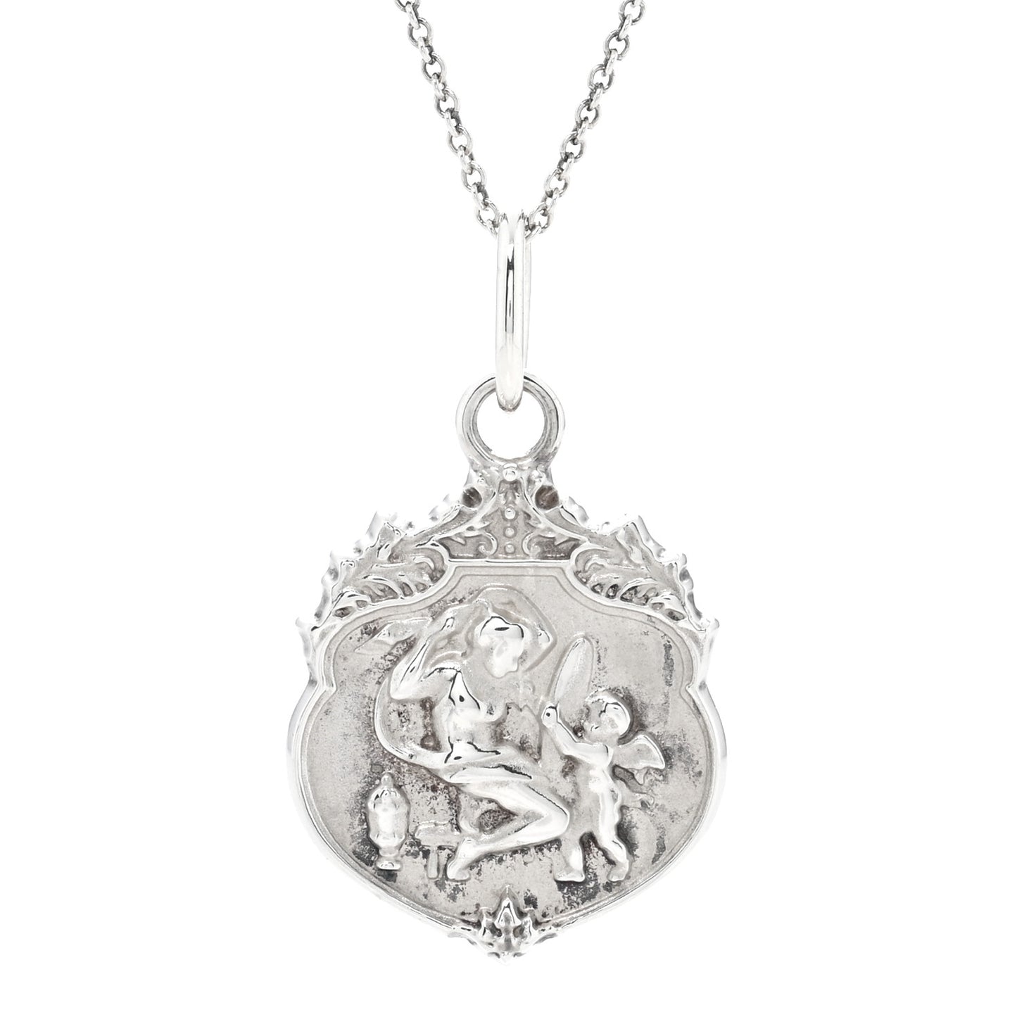 Sterling Silver Olympian Beauty Pendant Necklace