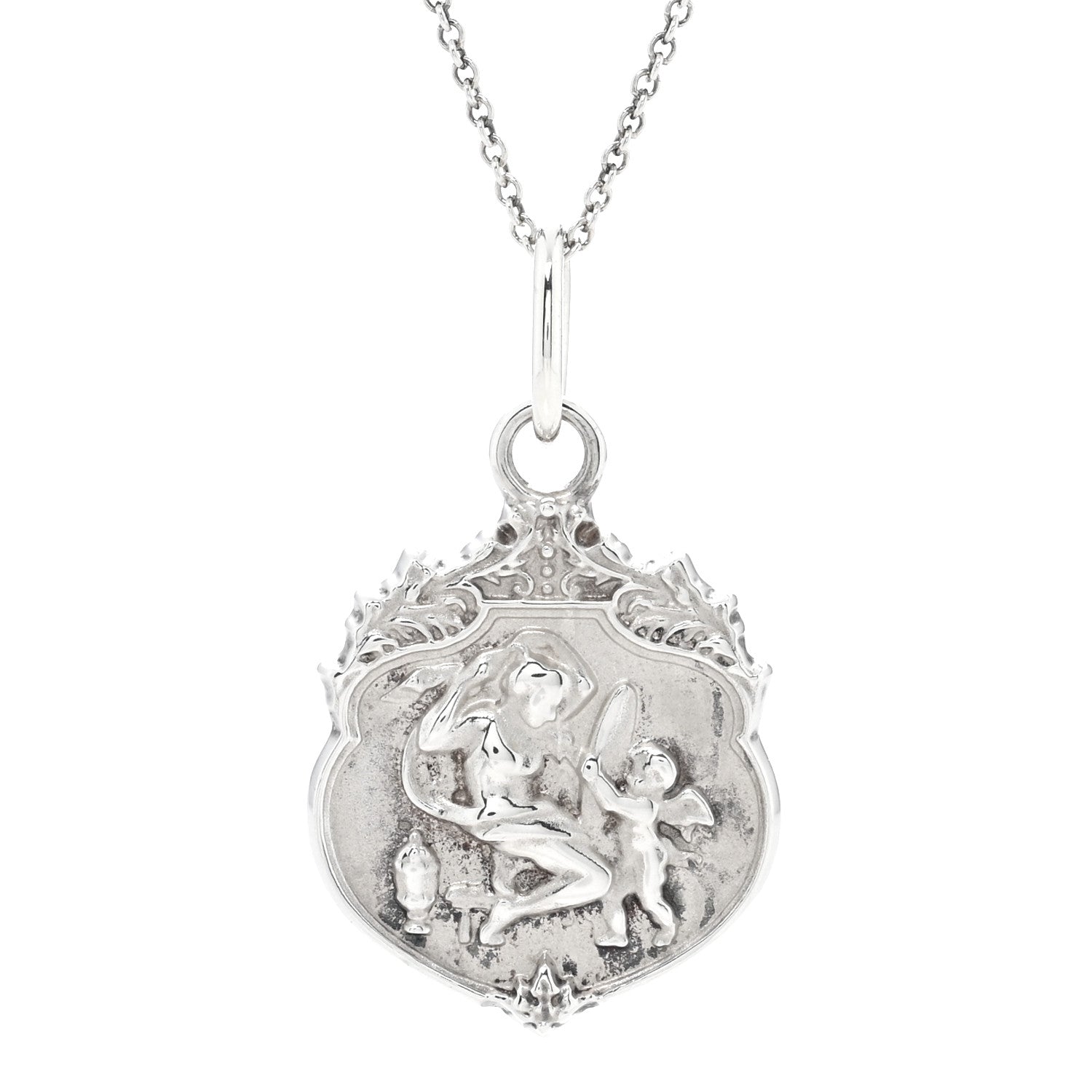 Tiffany Sterling Silver Olympian Beauty Pendant Necklace 5 of 6