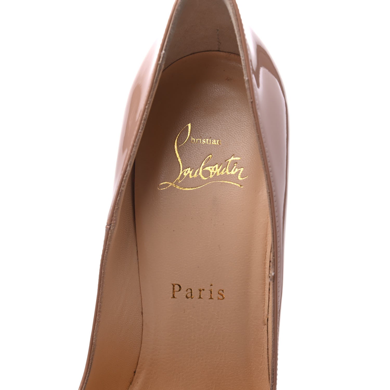 Christian Louboutin Patent So Kate 120 Pumps 37.5 Nude 6 of 10