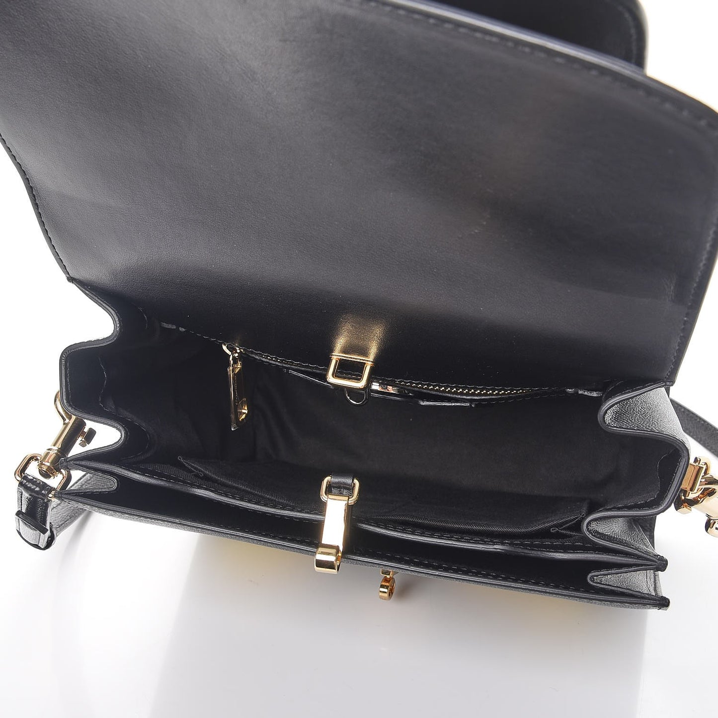 Dauphine Tulip Printed Medium Greta Satchel Black