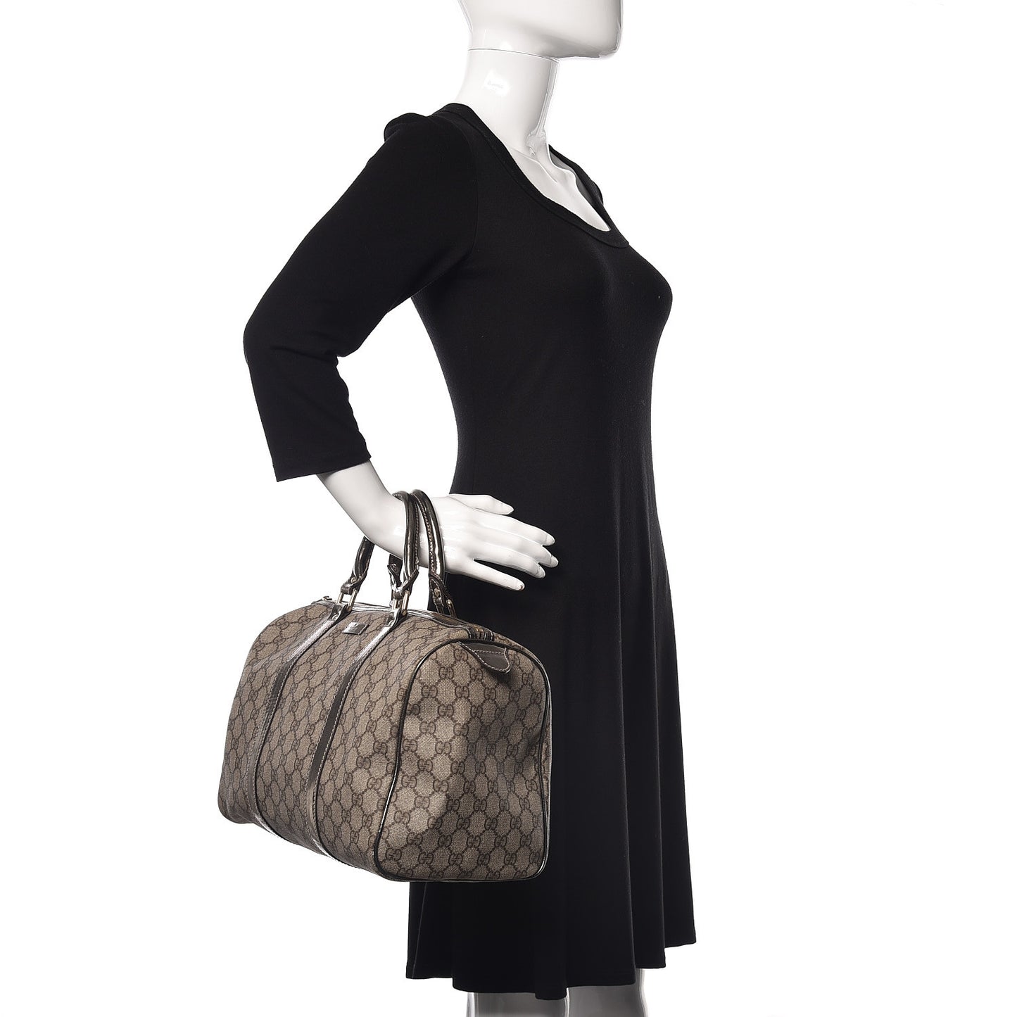 GG Plus Monogram Medium Joy Boston Pewter