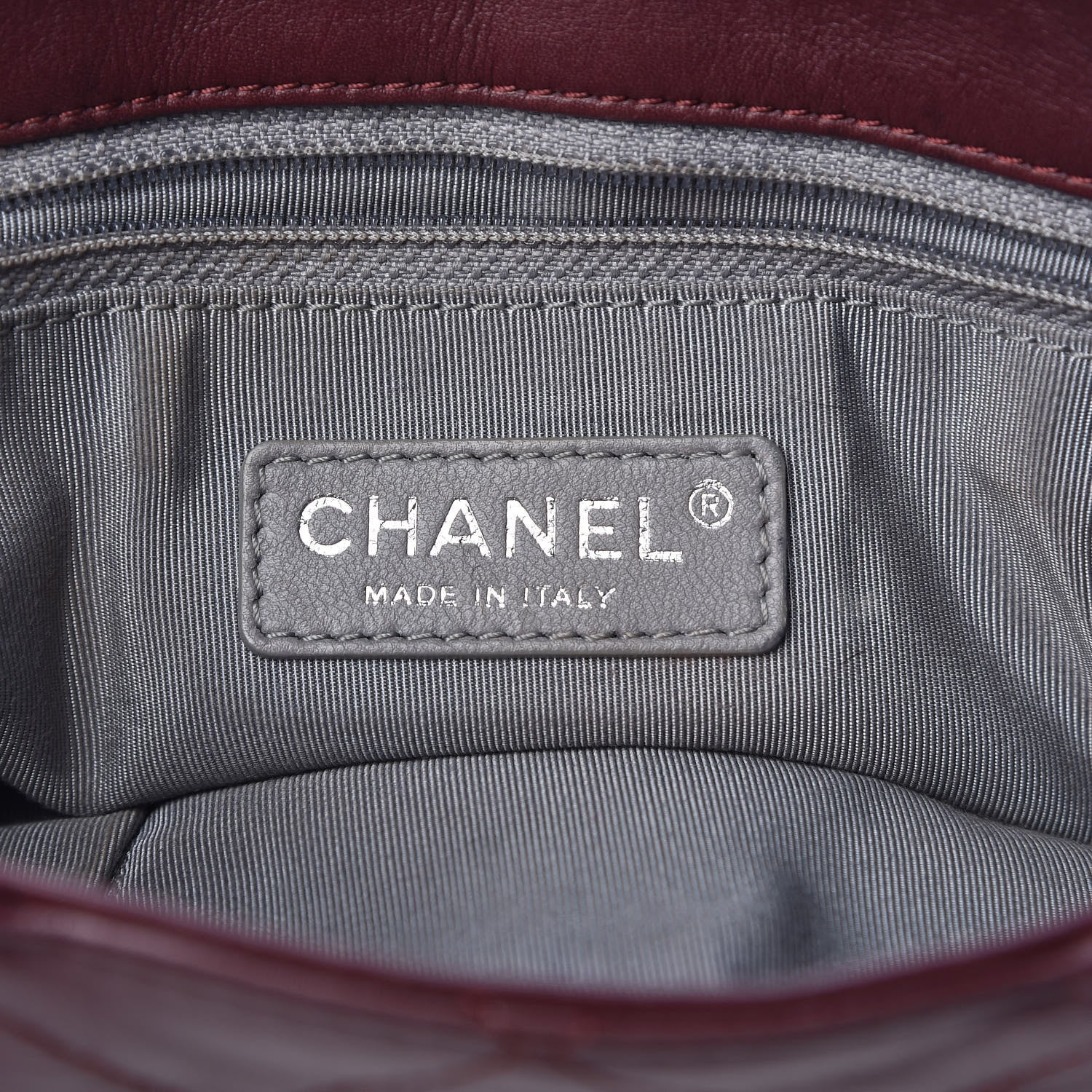 Chanel Calfskin Coco Pleats Large Messenger Flap Burgundy 6 of 11