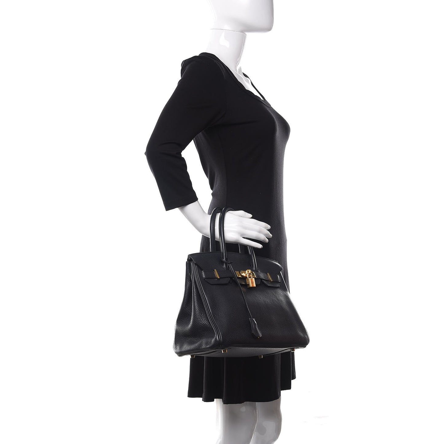 Taurillon Clemence Birkin 30 Bleu Nuit