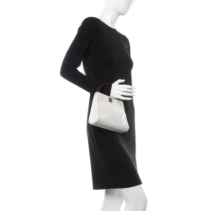 Chanel Lambskin Tortoise Handbag White 2 of 16