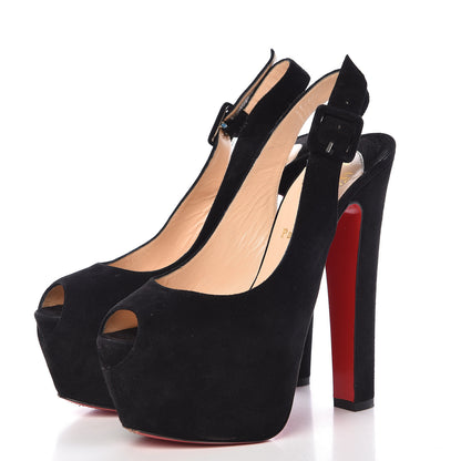 Christian Louboutin Veau Velours Tartarina 160 Pumps 38.5 Black 3 of 15