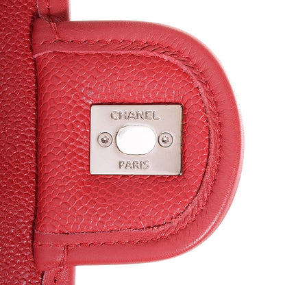 Chanel Caviar Quilted Medium French Riviera Flap Red 9 of 9