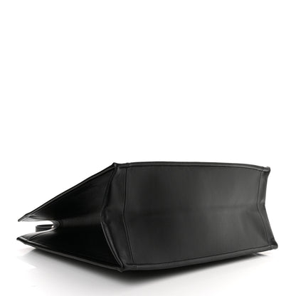 Christian Dior Calfskin Archicannage Medium Essential Tote Black 4 of 12