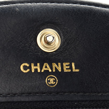 Chanel Caviar Timeless CC Wallet On Chain WOC Black 6 of 14