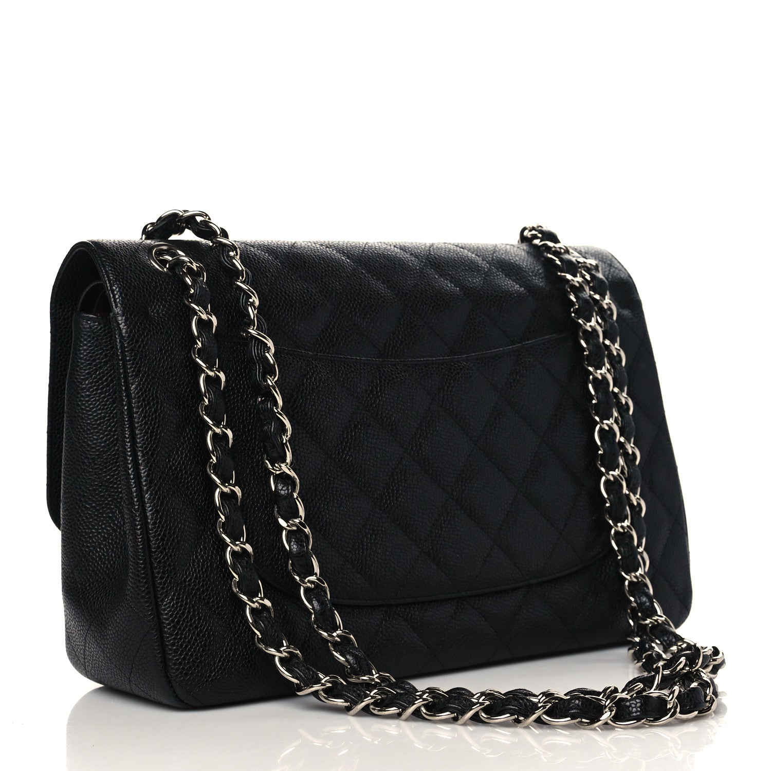 Chanel Caviar Quilted Jumbo Double Flap Black 3 of 10