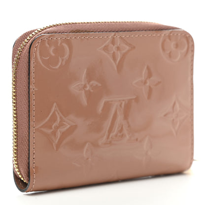 Louis Vuitton Vernis Zippy Coin Purse Rose Velours 3 of 8