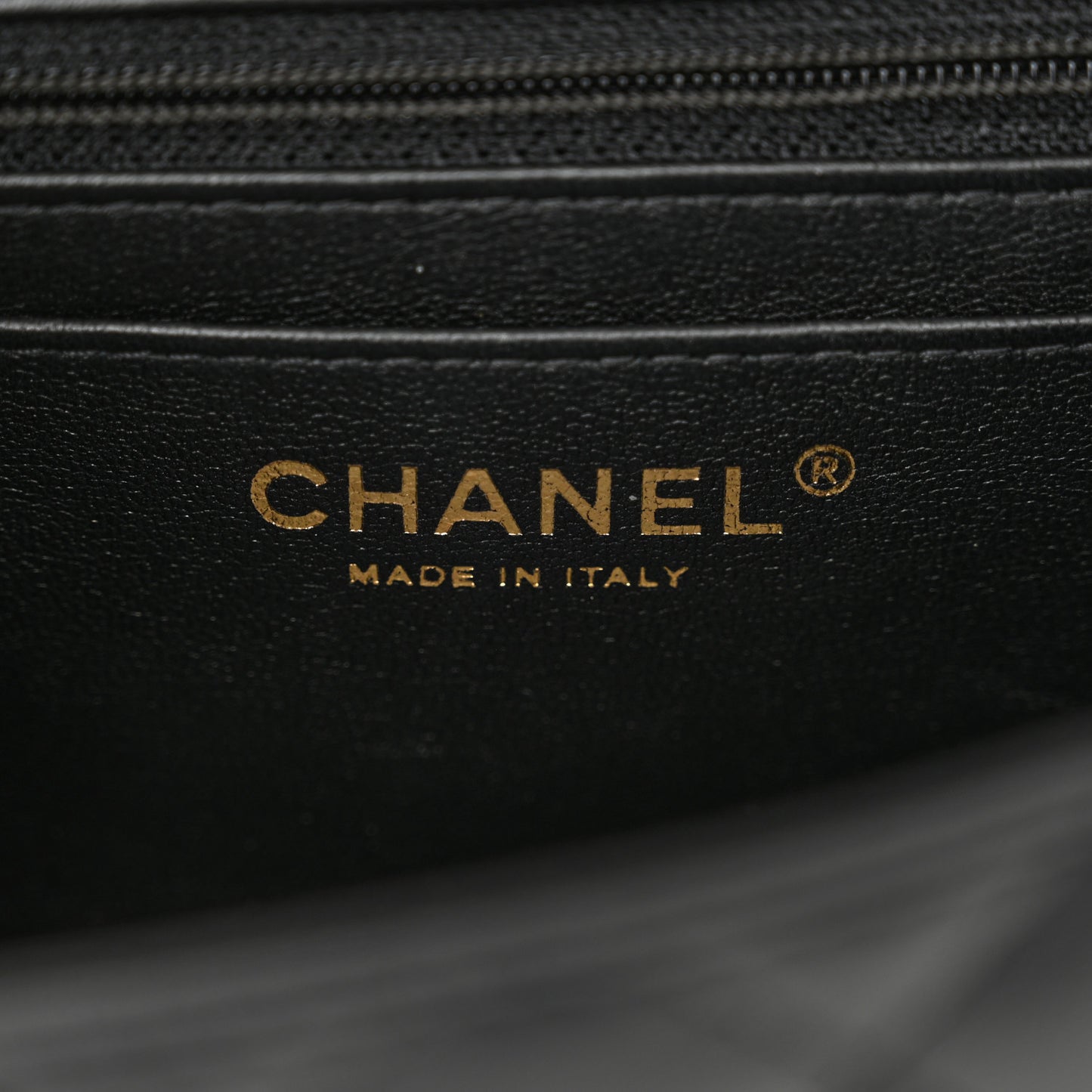 Lambskin Quilted Mini Square Flap Black