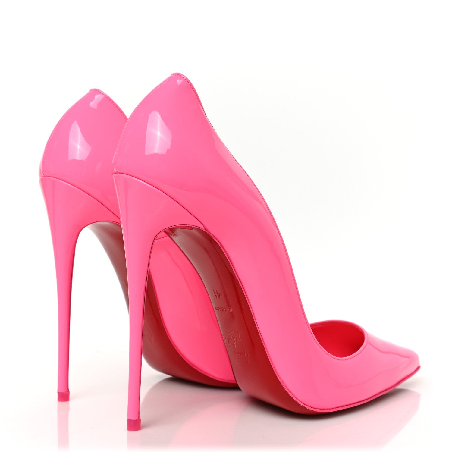 Christian Louboutin Patent So Kate 120 Pumps 41 Shocking Pink 4 of 7