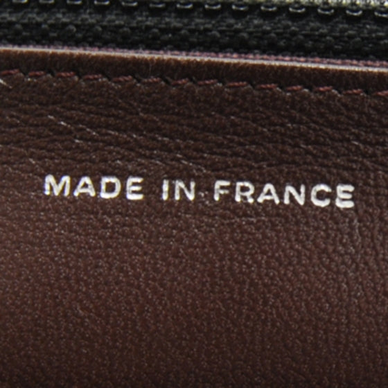 Lambskin Quilted Wallet On Chain Black