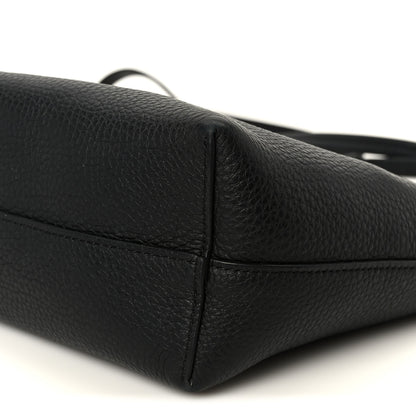 The Row Grained Calfskin Small Park Tote Black 9 of 11