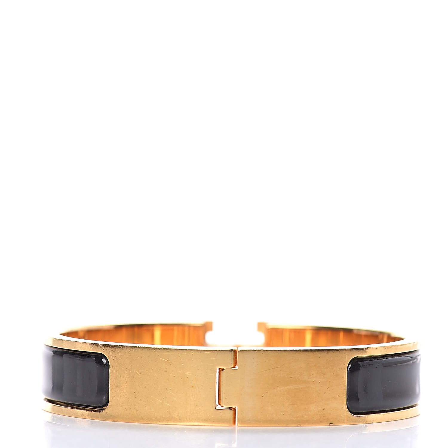 Hermes Enamel Narrow Clic Clac H Bracelet PM Black 3 of 6