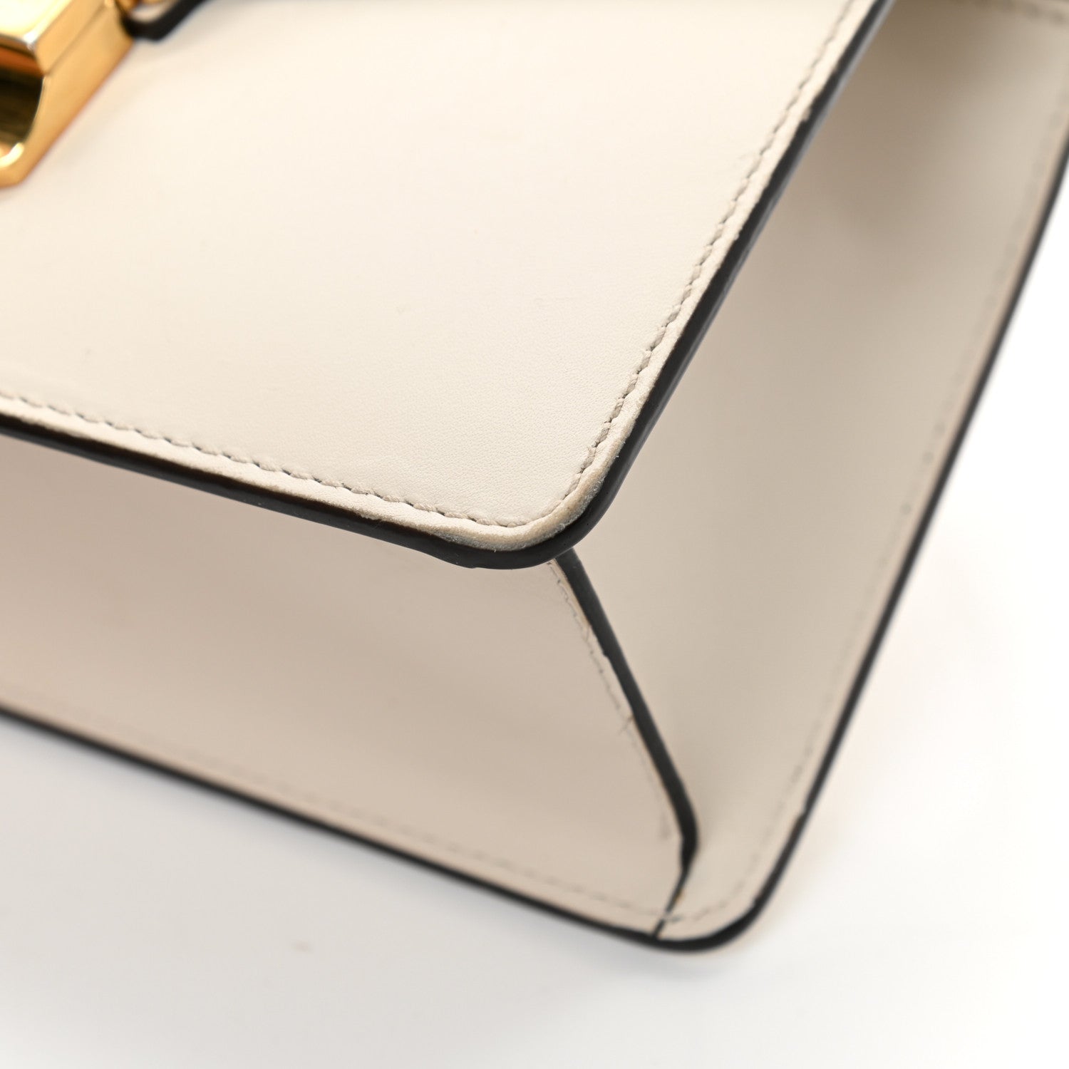 Gucci Calfskin Mini Sylvie Top Handle Bag White 10 of 21