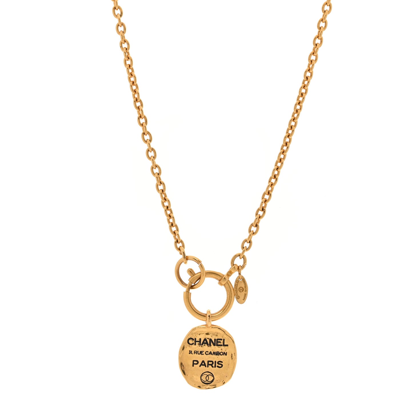 31 Rue Cambon Paris CC Necklace Gold