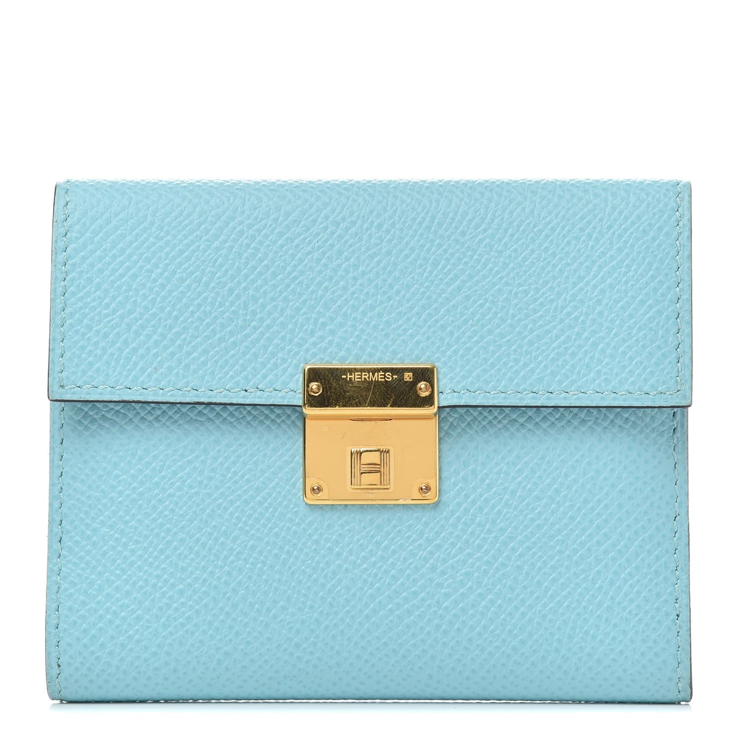 Epsom Clic Mini Card Holder Bleu Atoll Malachite