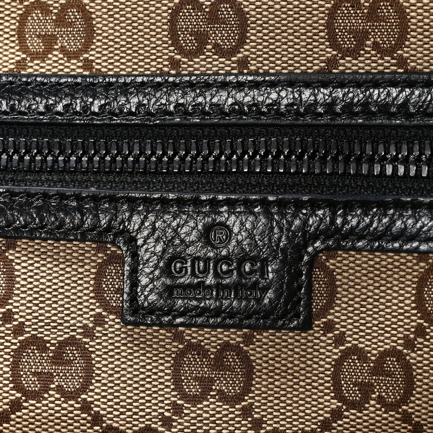 Gucci Calfskin Monochrome Medium Double G Tote Bag Black 5 of 10