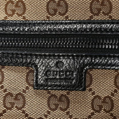 Gucci Calfskin Monochrome Medium Double G Tote Bag Black 5 of 10