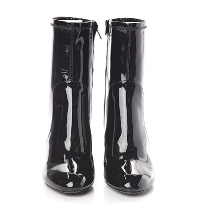 Louis Vuitton Patent Silhouette Ankle Boots 36.5 Black 2 of 6