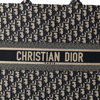Christian Dior Oblique Large Book Tote Blue Multicolor 7 of 10
