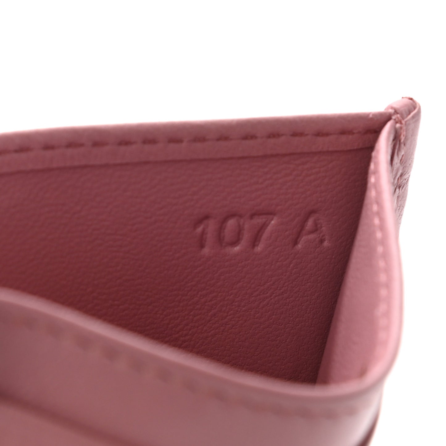Nappa Impunture Logo Card Holder Rosa