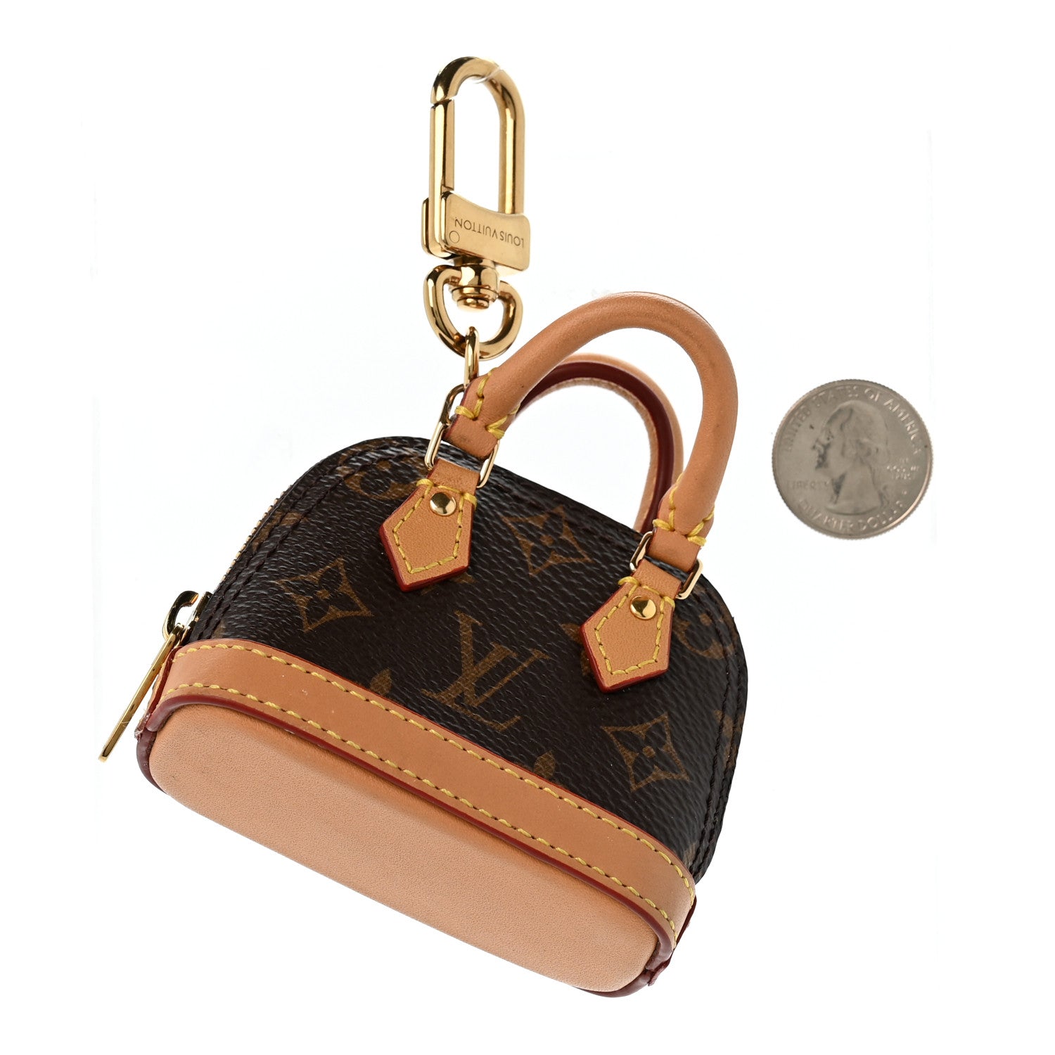Louis Vuitton Monogram Micro Alma Bag Charm 2 of 7