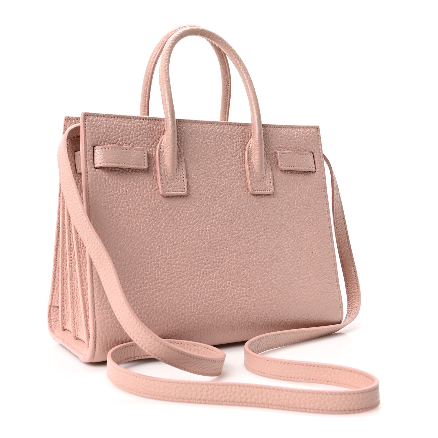 Grained Calfskin Baby Sac De Jour Antique Rose