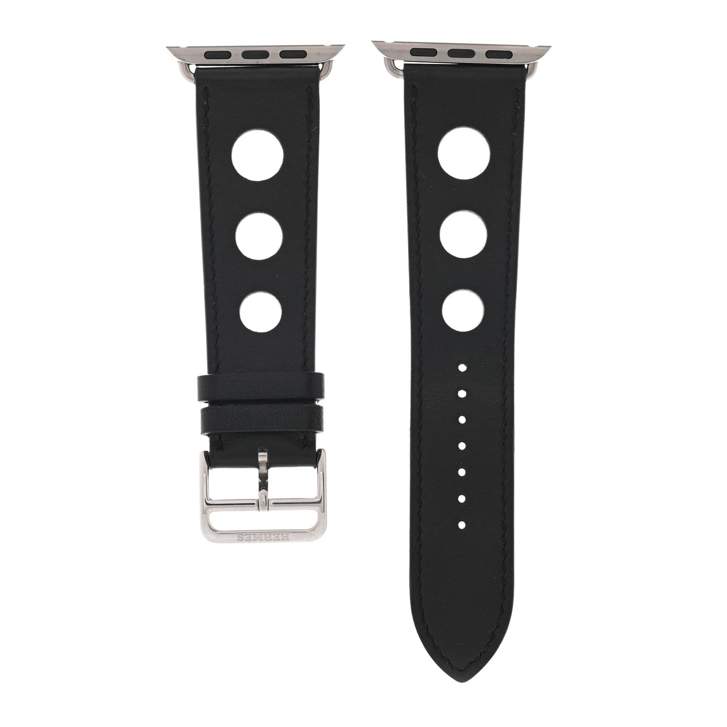 Gala Calfskin 42mm Apple Watch Single Tour Rallye Band Black