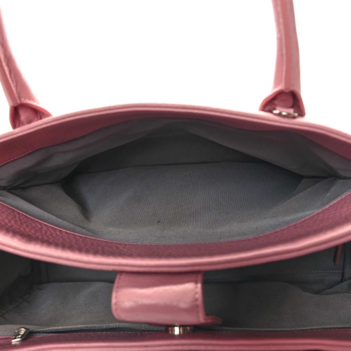 Calfskin Cerf Executive Shopper Tote Pink