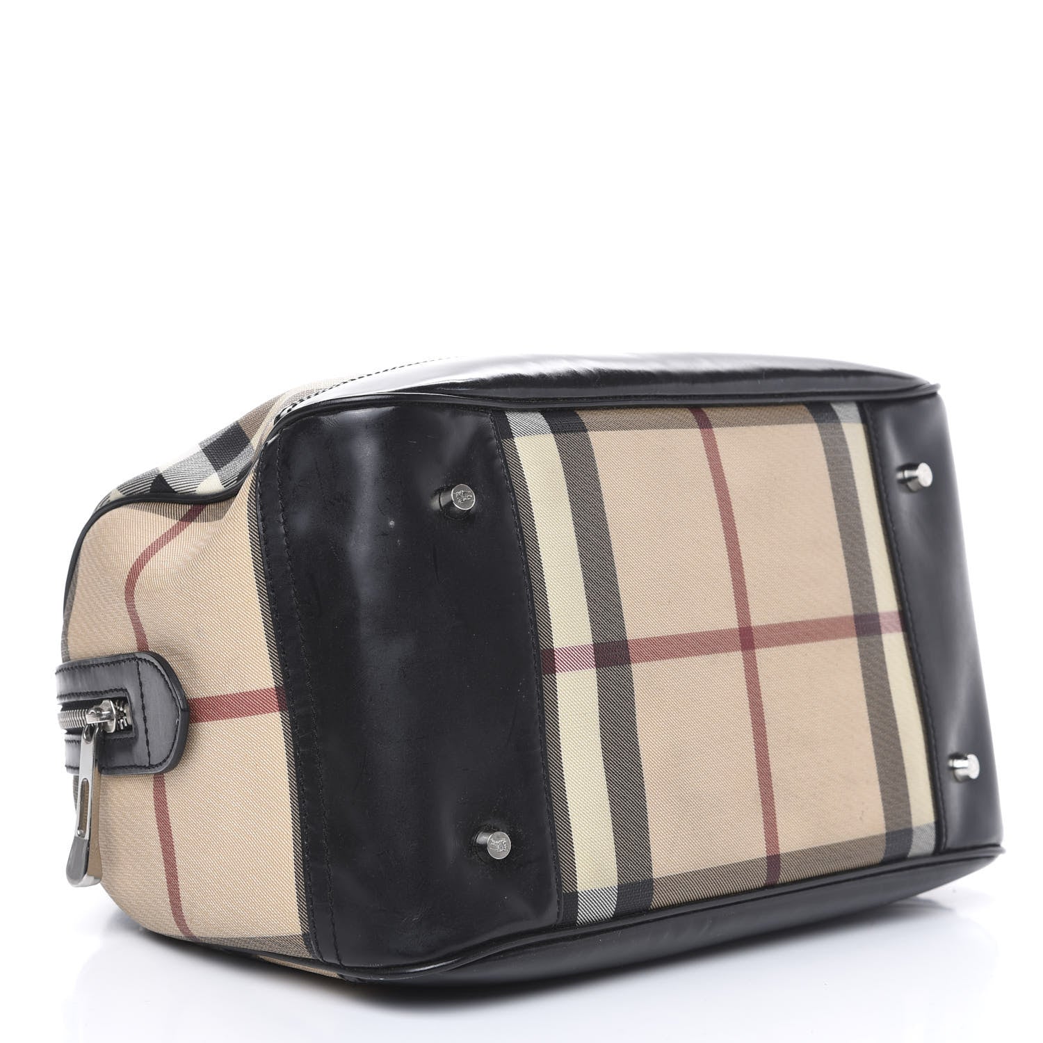 Burberry Nova Check Bowling Bag Black 3 of 14