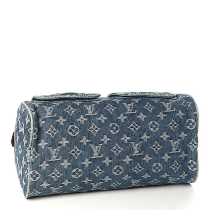 Louis Vuitton Monogram Denim Neo Speedy Blue 3 of 9