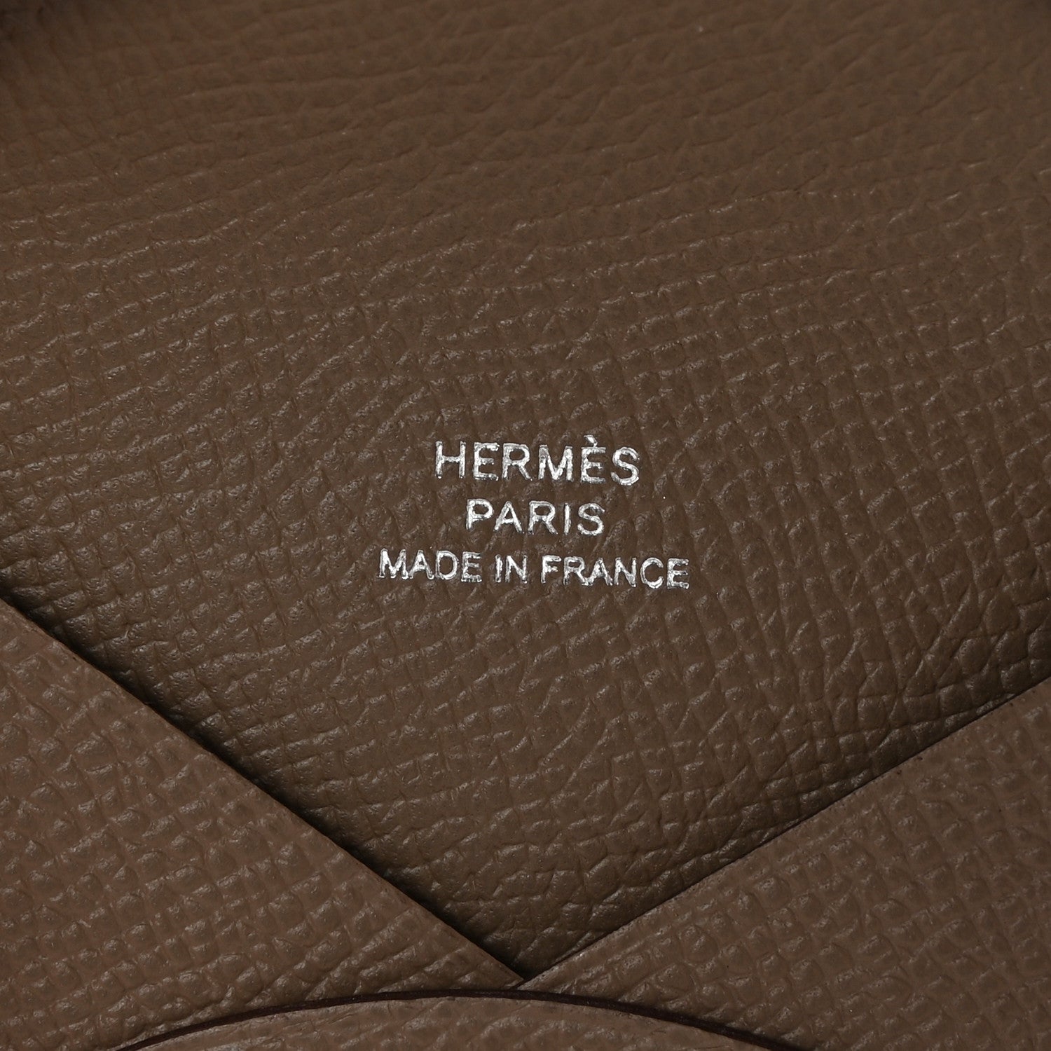 Hermes Epsom Calvi Card Case Etoupe 6 of 7