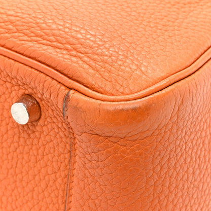 Hermes Taurillon Clemence Lindy 30 Orange 13 of 18