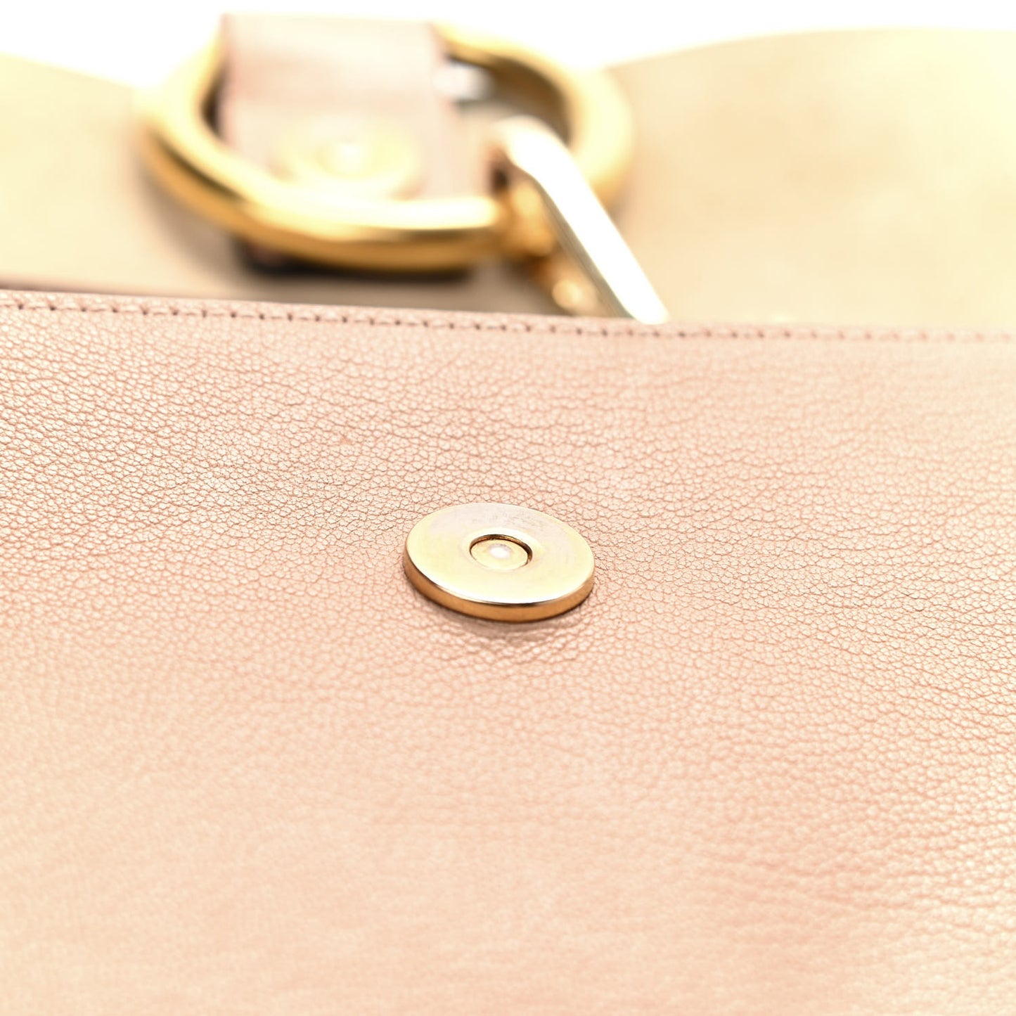 Goatskin Small Faye Shoulder Bag Biscotti Beige