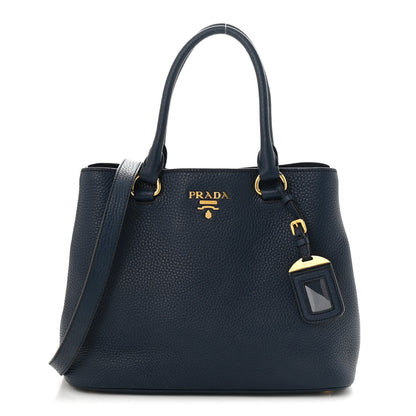 Prada Vitello Daino Top Handle Bag Baltico 1 of 13