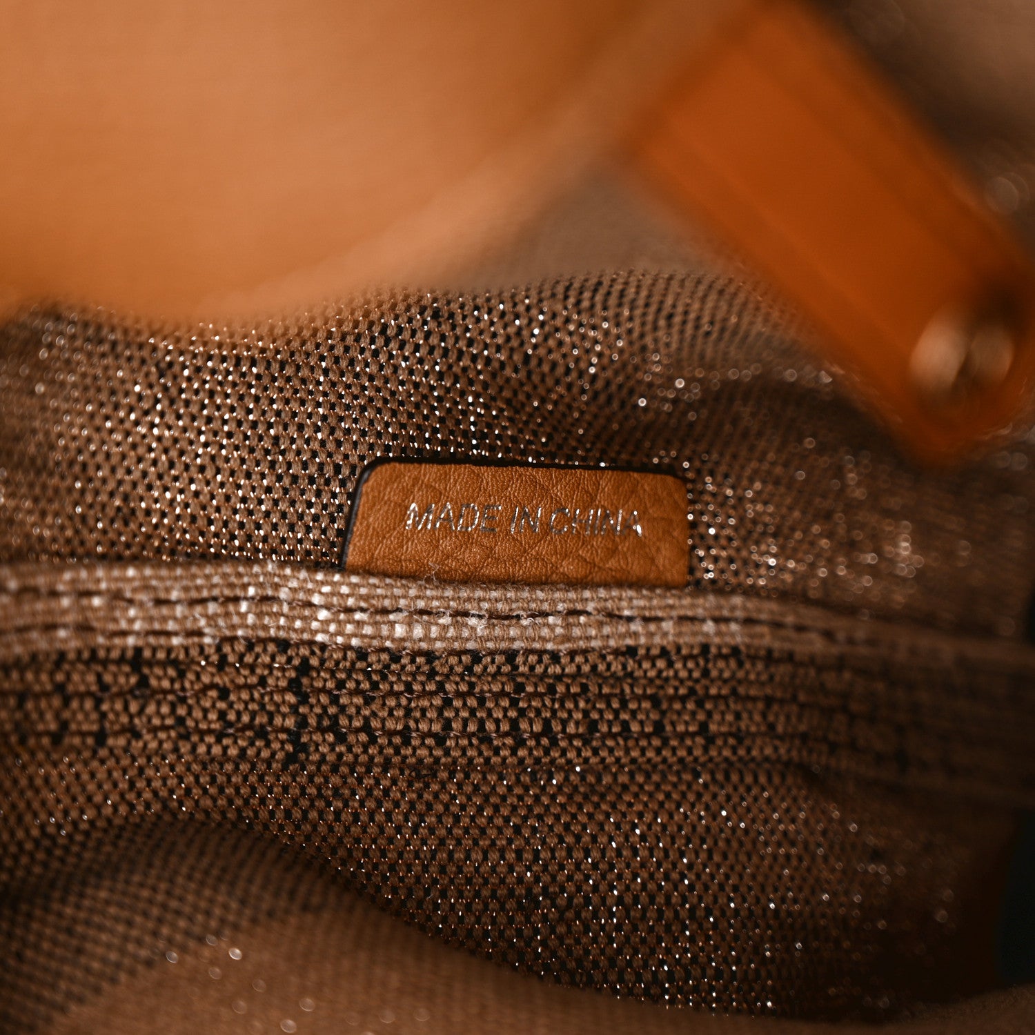 Burberry Grainy Calfskin Canvas Mega Check Medium Ashby Tassel Hobo Saddle Brown 7 of 12