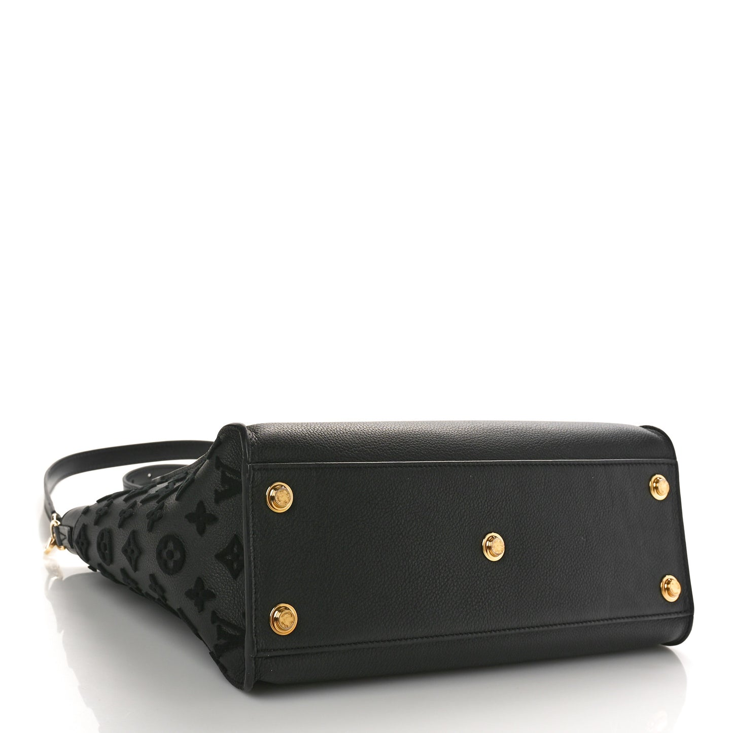 Calfskin Monogram Tufting On My Side Black