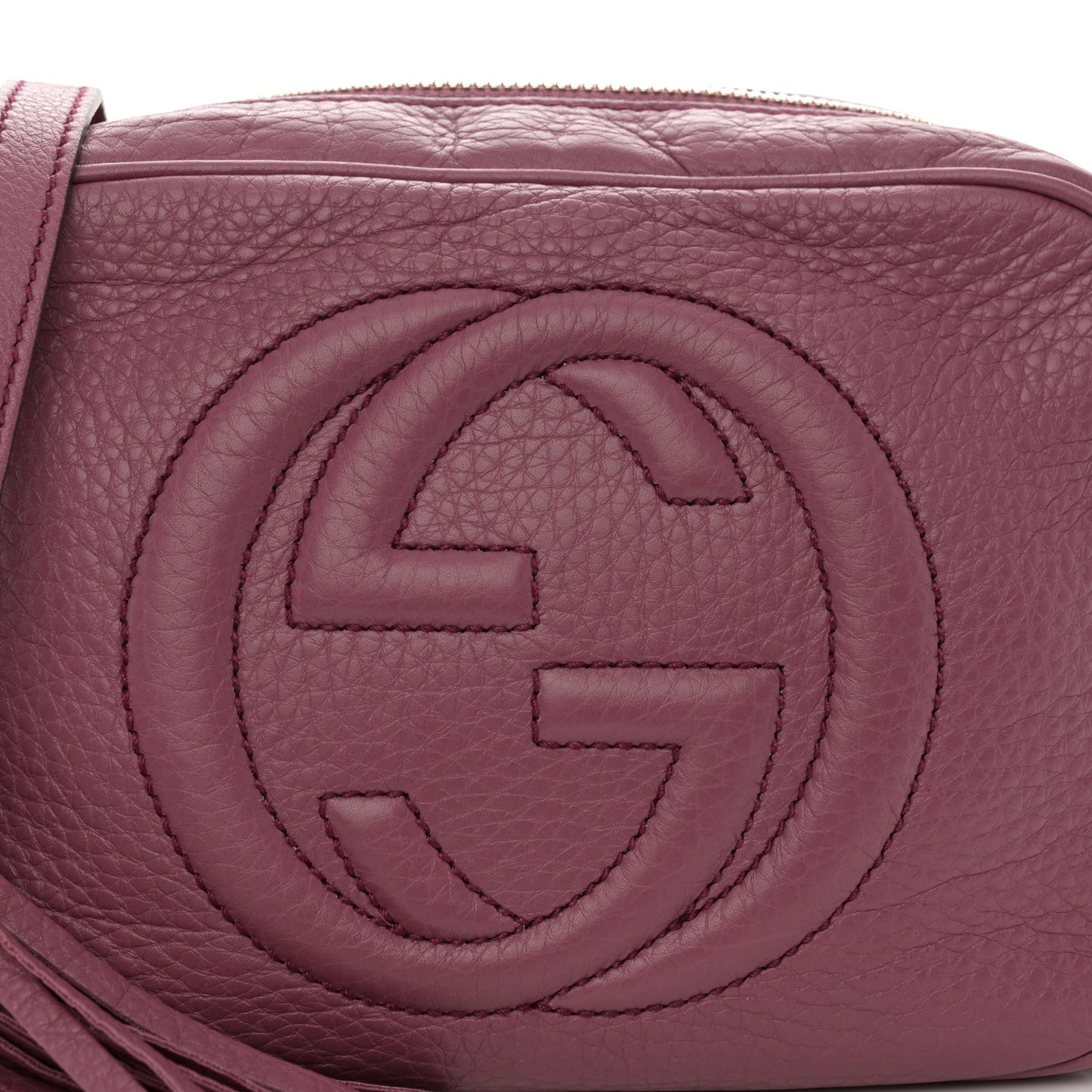 Pebbled Calfskin Small Soho Disco Bag Peonia Flower