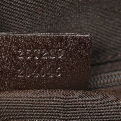 Gucci Denim Monogram Small Duffle Bag Dark Brown 7 of 10