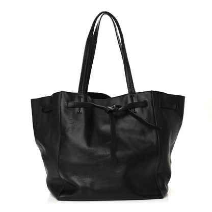 Celine Soft Grained Calfskin Small Belt Cabas Phantom Black 1 of 12